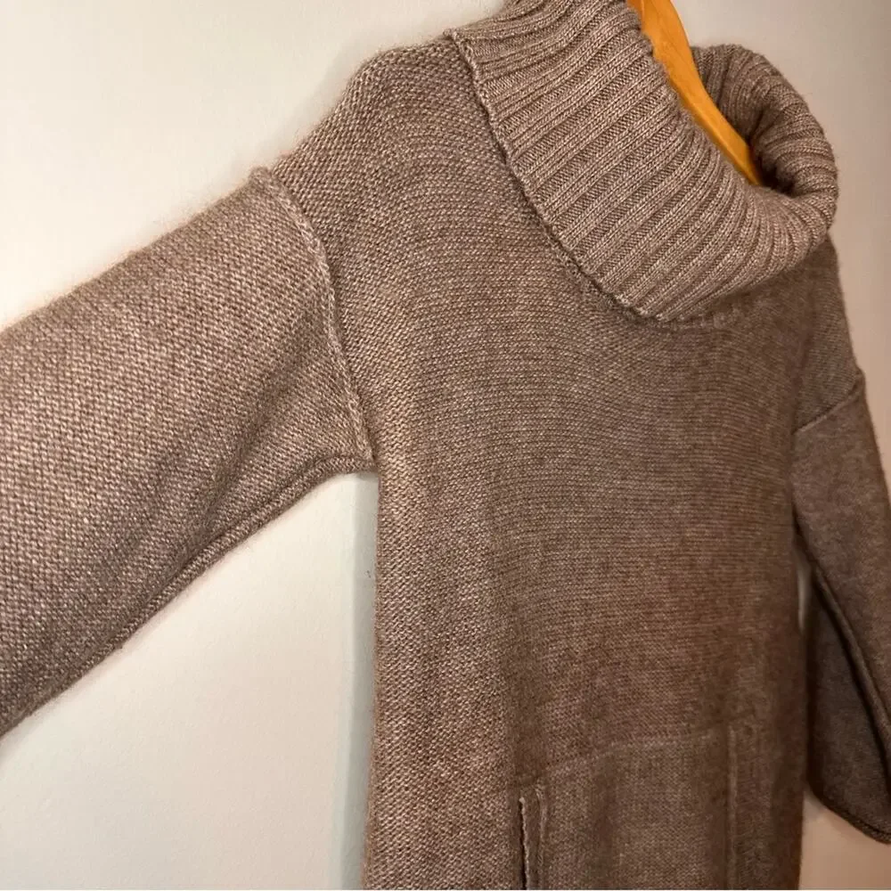 J. CREW Amade Wool Mohair Blend Pocket Cowl Neck Sweater Size S